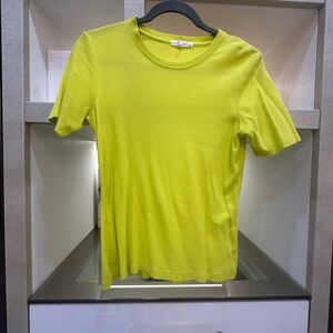 Rag & Bone Neon Yellow Tee Size Medium